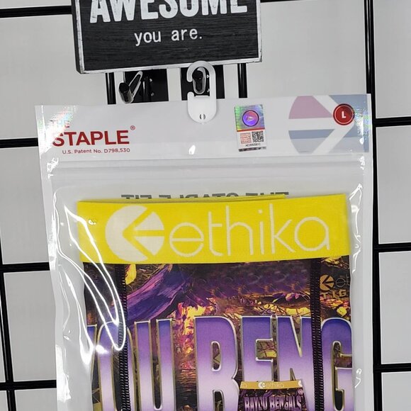 Ethika Staple Fit Men's Boxer Briefs – LSU Bengal Tiger Print- (Gift for Him) L - Picture 4 of 6